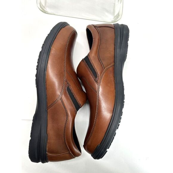 ABEO Mens Brown Shoes Size 12 M SMARTsystem Smart 3860 Slip-on Cognac - Picture 5 of 12